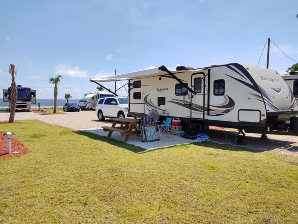 Full Hook-up RV Sites at Coastline RV Resort in Eastpoint Florida